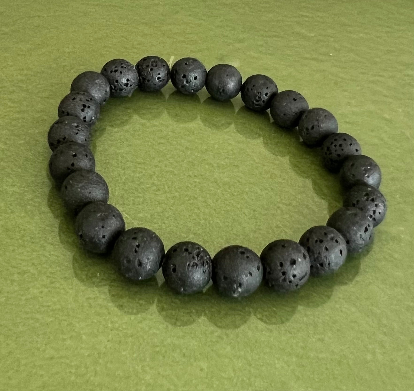 Chic Beaded Black Elastic Bracelet.
