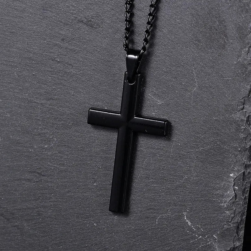 Black Cross Necklace