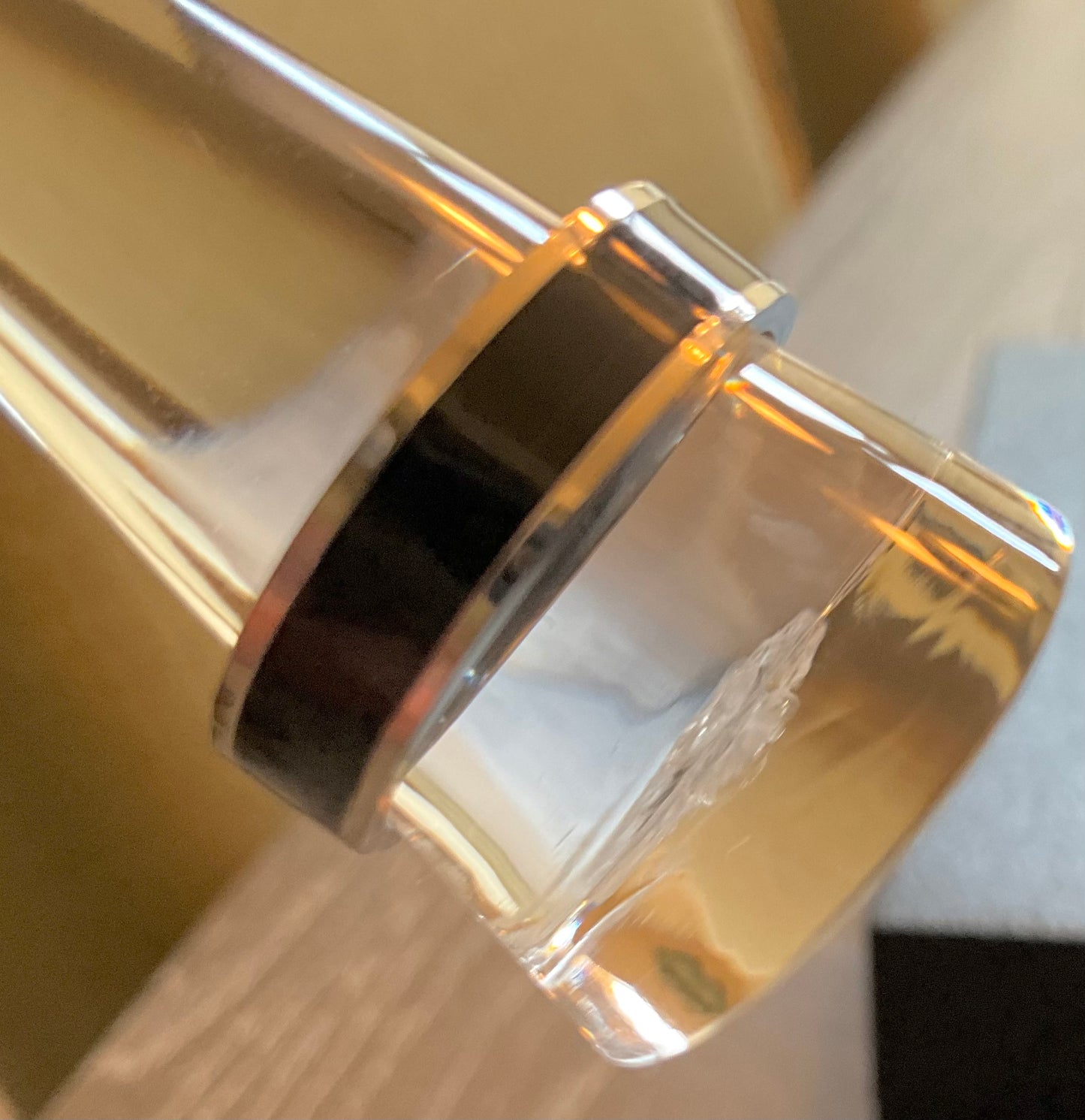 Black/Silver Fashion Men’s Ring.