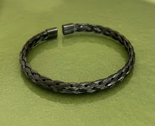 Chic Black Stainless Steal  Bracelet