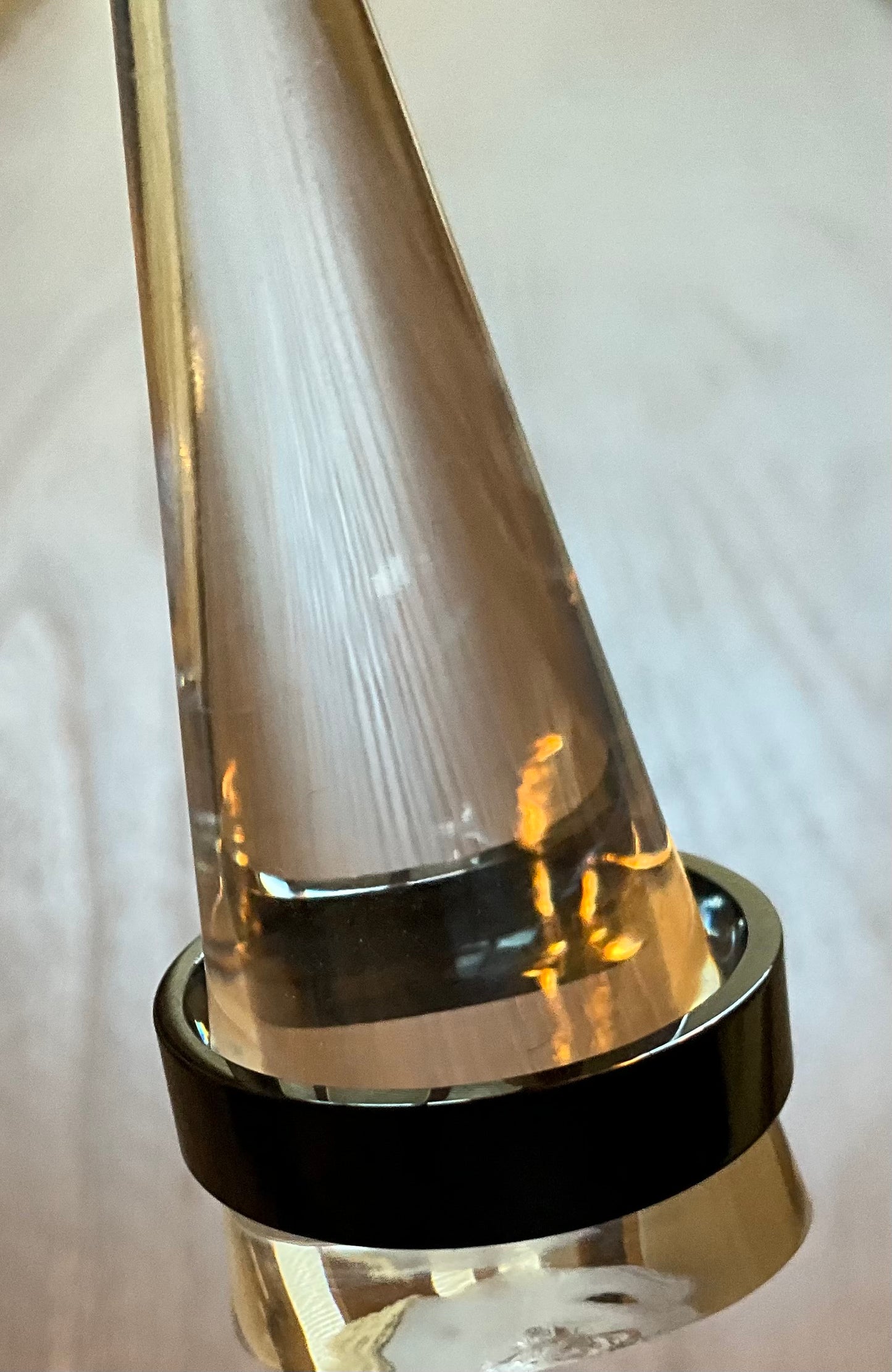 Black Fashion Smooth Band Men’s Ring