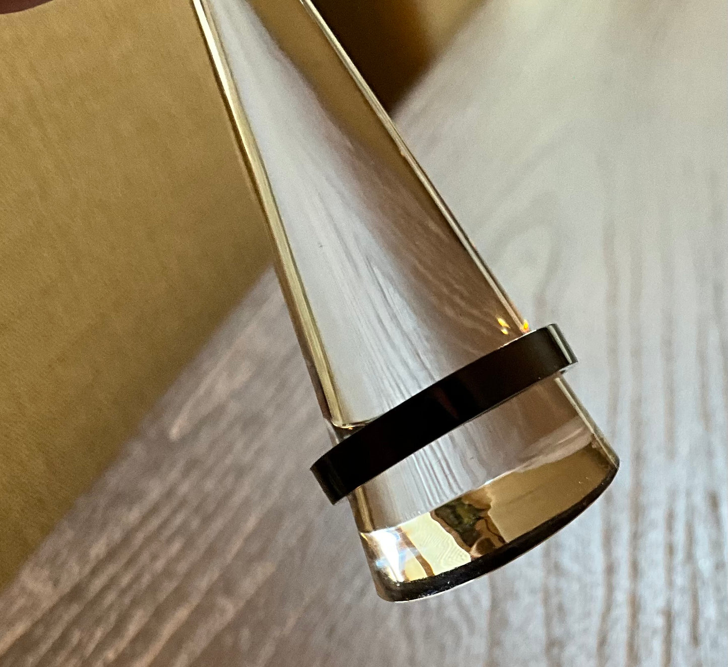 Black Men’s Smooth Band Thin Fashion Ring