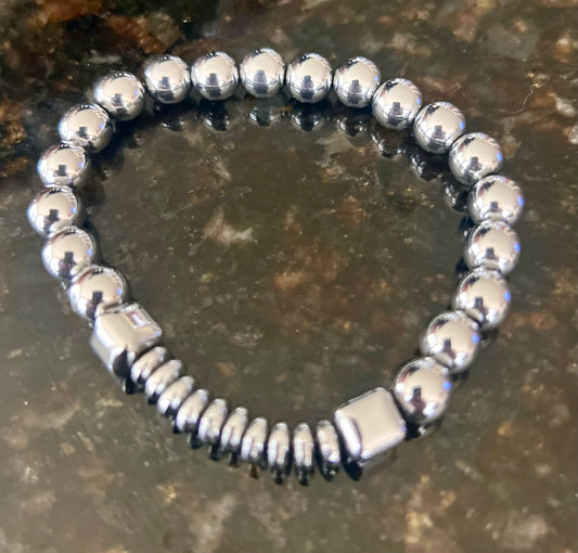 Chic Alloy Silver Bracelet